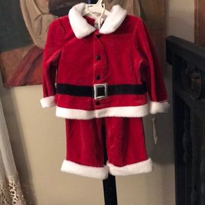 Santa 2 piece baby set 9 month MWT Cherokee