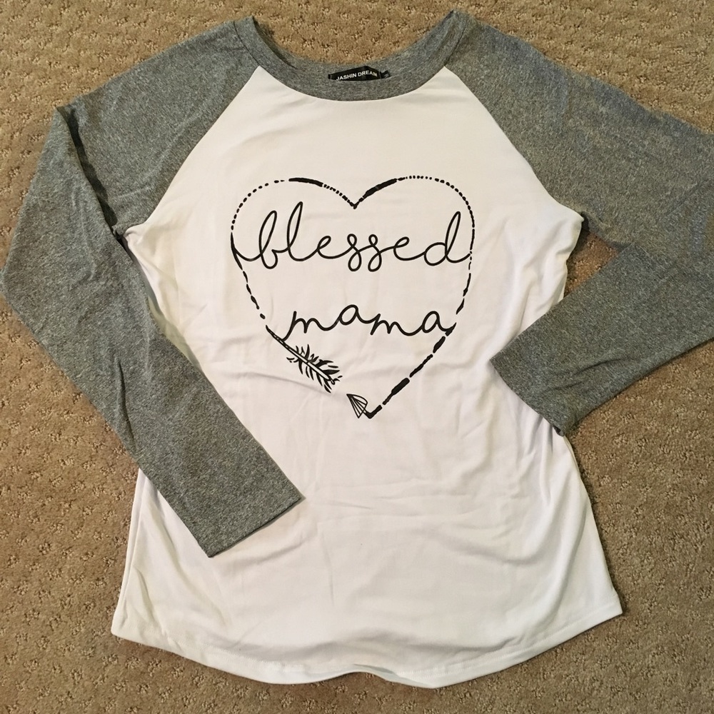 Blessed Mama Baseball Shirt