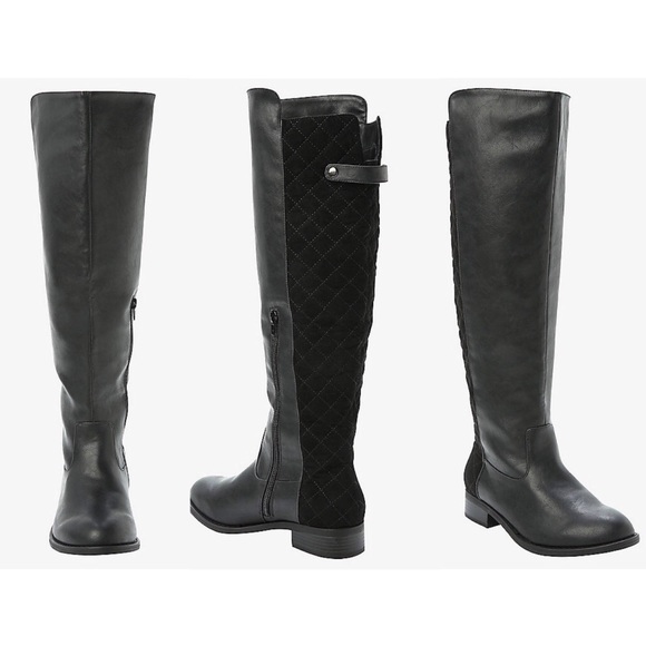 torrid Shoes - Quilted Back Tall Boots Wide Width Size 9
