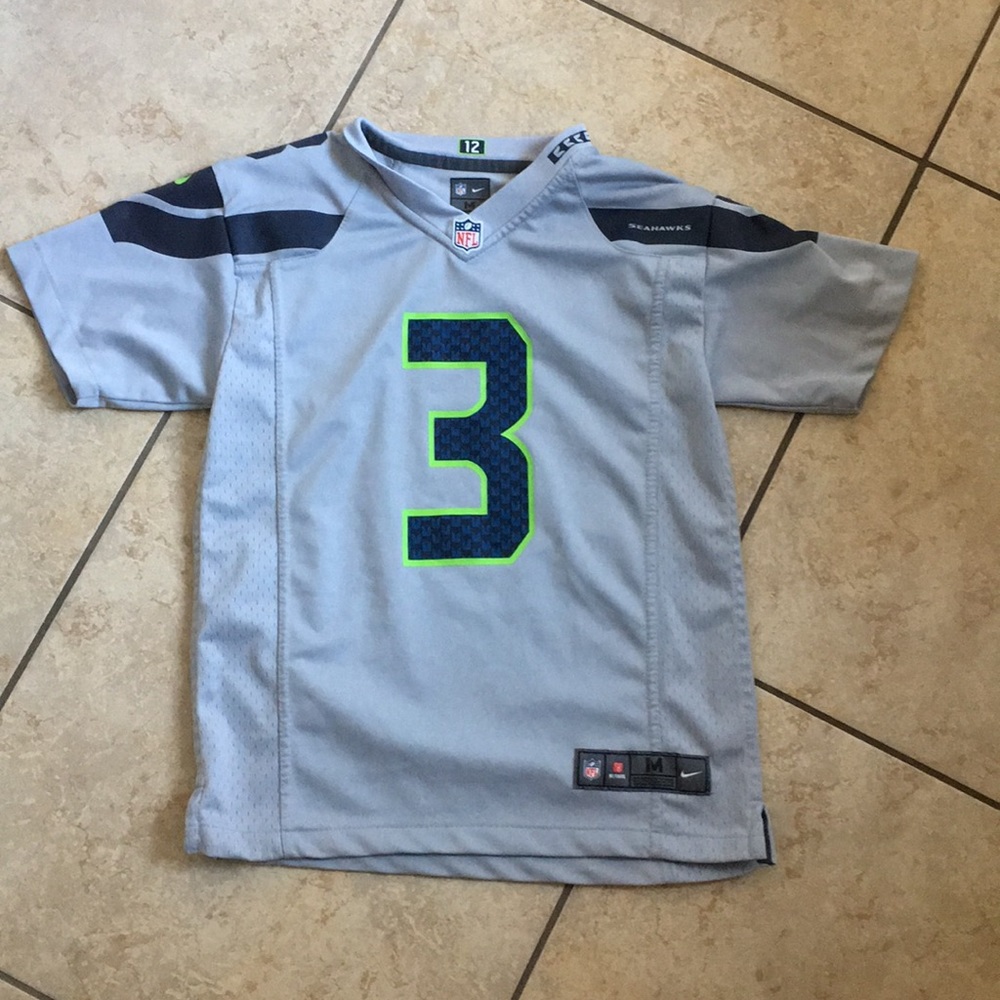NFL Seahawks jersey size 10/12 M boys  #3 Wilson