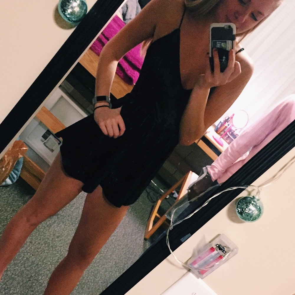 Black Velvet Romper