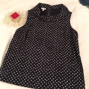 Talbots Sleeveless Cowl Neck Top