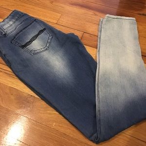 Faded stretchy ombré skinny jeans size 3.