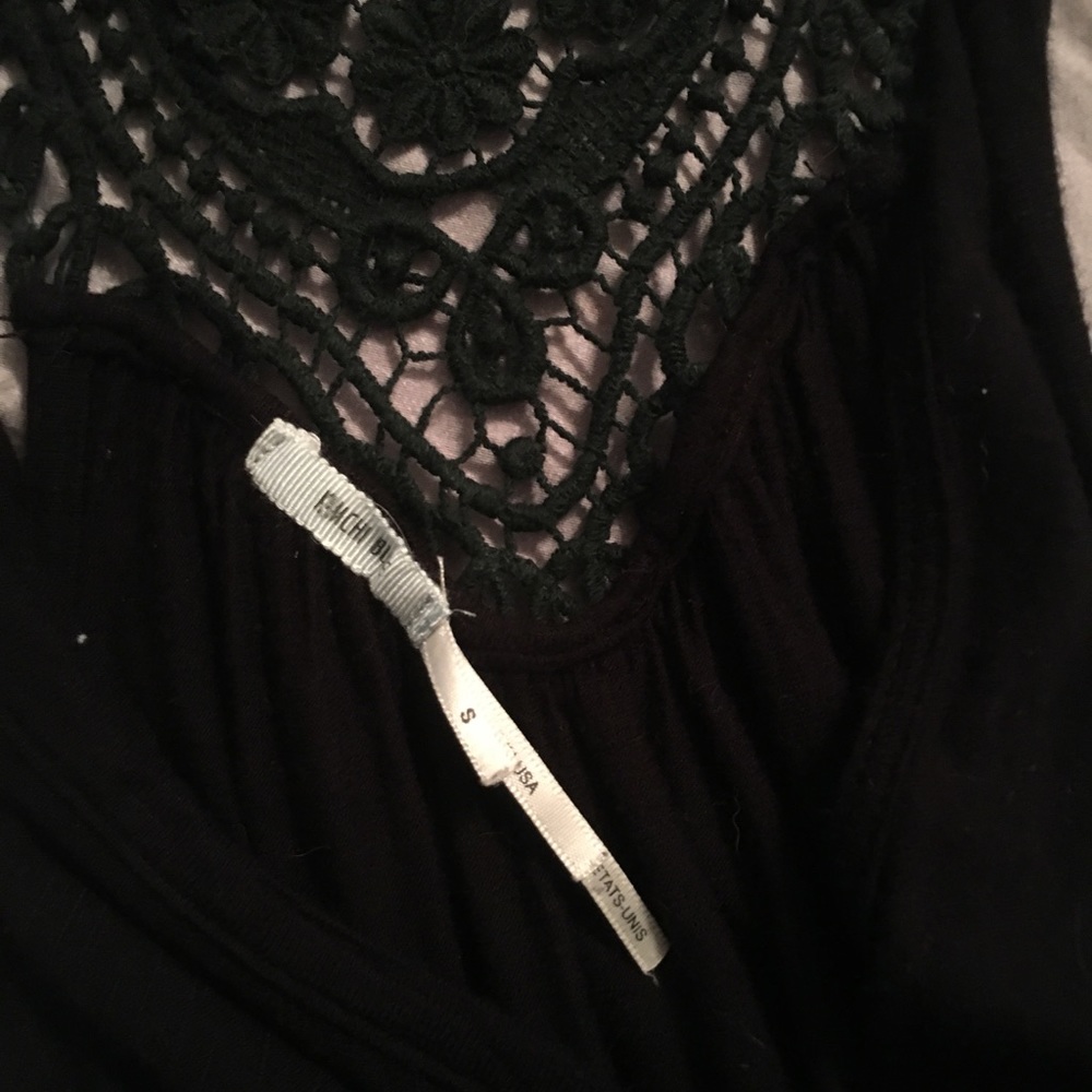 Kimachi blue black lace top