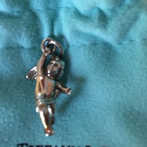 Tiffany silver cherub charm