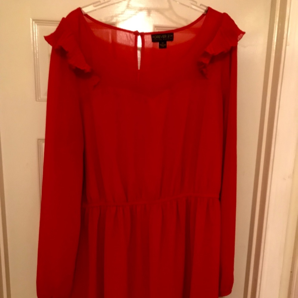 Forever 21 Red Dress 41 inches