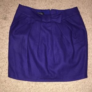 TopShop Purple Bow Mini Skirt