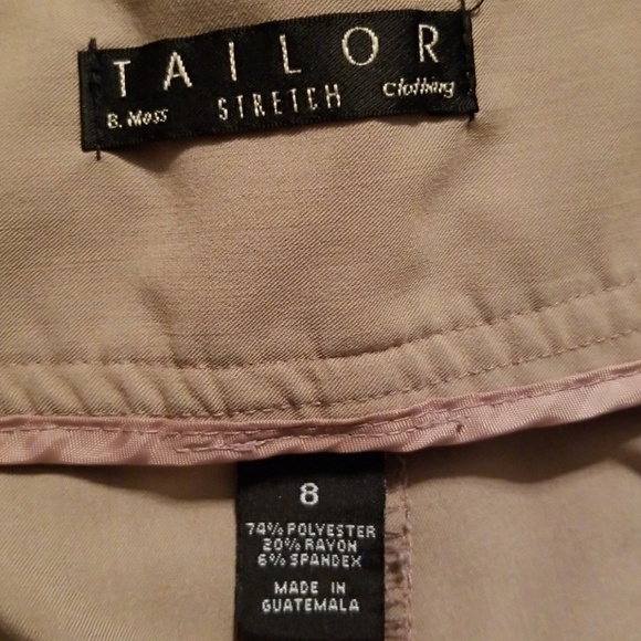 B MOSS TAN WIDE LEG DRESS PANTS- 8 - Picture 2 of 5