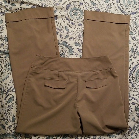 B MOSS TAN WIDE LEG DRESS PANTS- 8 - Picture 3 of 5