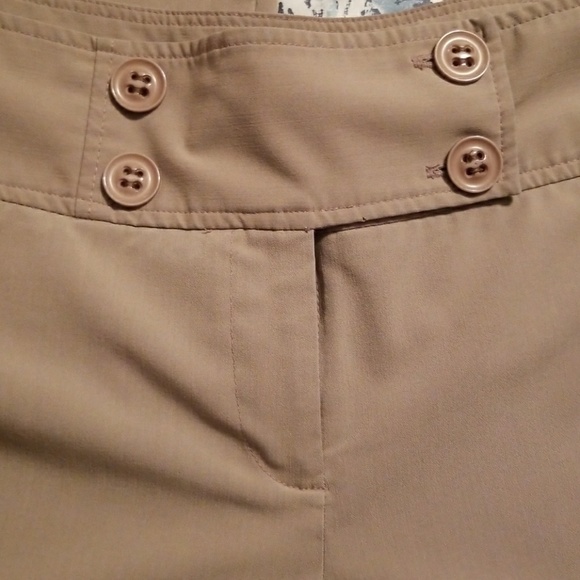 B MOSS TAN WIDE LEG DRESS PANTS- 8 - Picture 4 of 5
