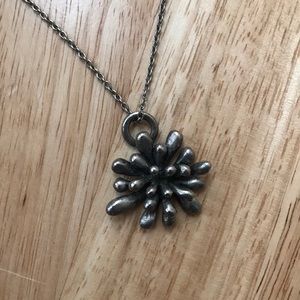 Bursting Flower Pendant Necklace