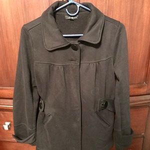 Women’s black button up jacket