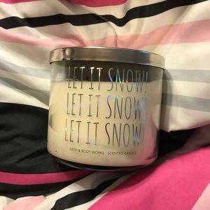 Let it snow candle