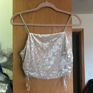 VELVET CROP TANK TOP