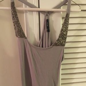 Sexy tank with beading