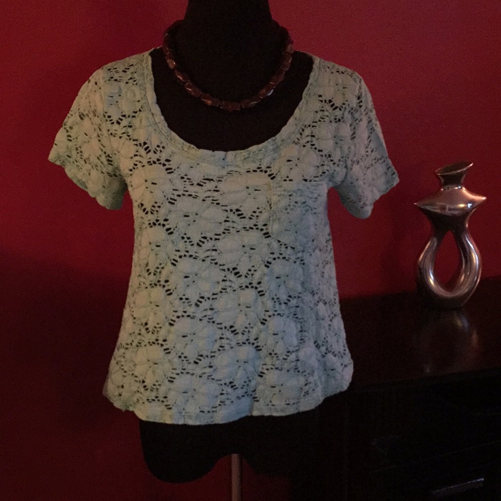 Cute lace look top by Free People