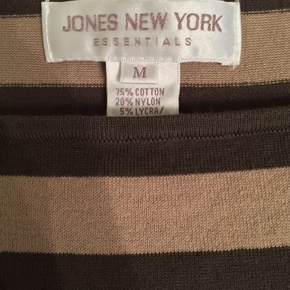 Jones New York Striped Knit Tank Size Medium - Picture 7 of 8