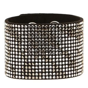 BRAND NEW SWAROVSKI ZEBRA CRYSTAL CUFF BRACELET