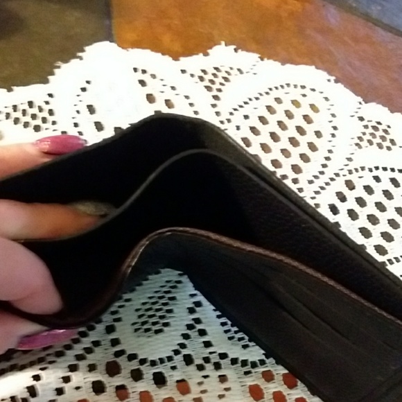 Black faux leather mens wallet - Picture 3 of 5