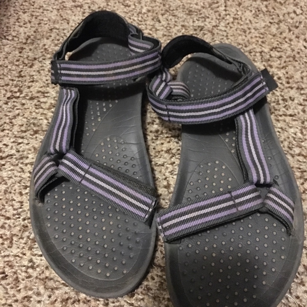 Purple Teva Sandals