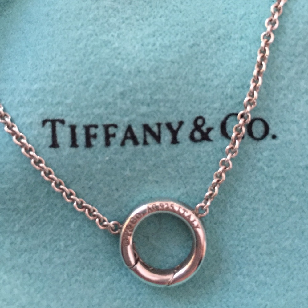 Tiffany silver charm holder