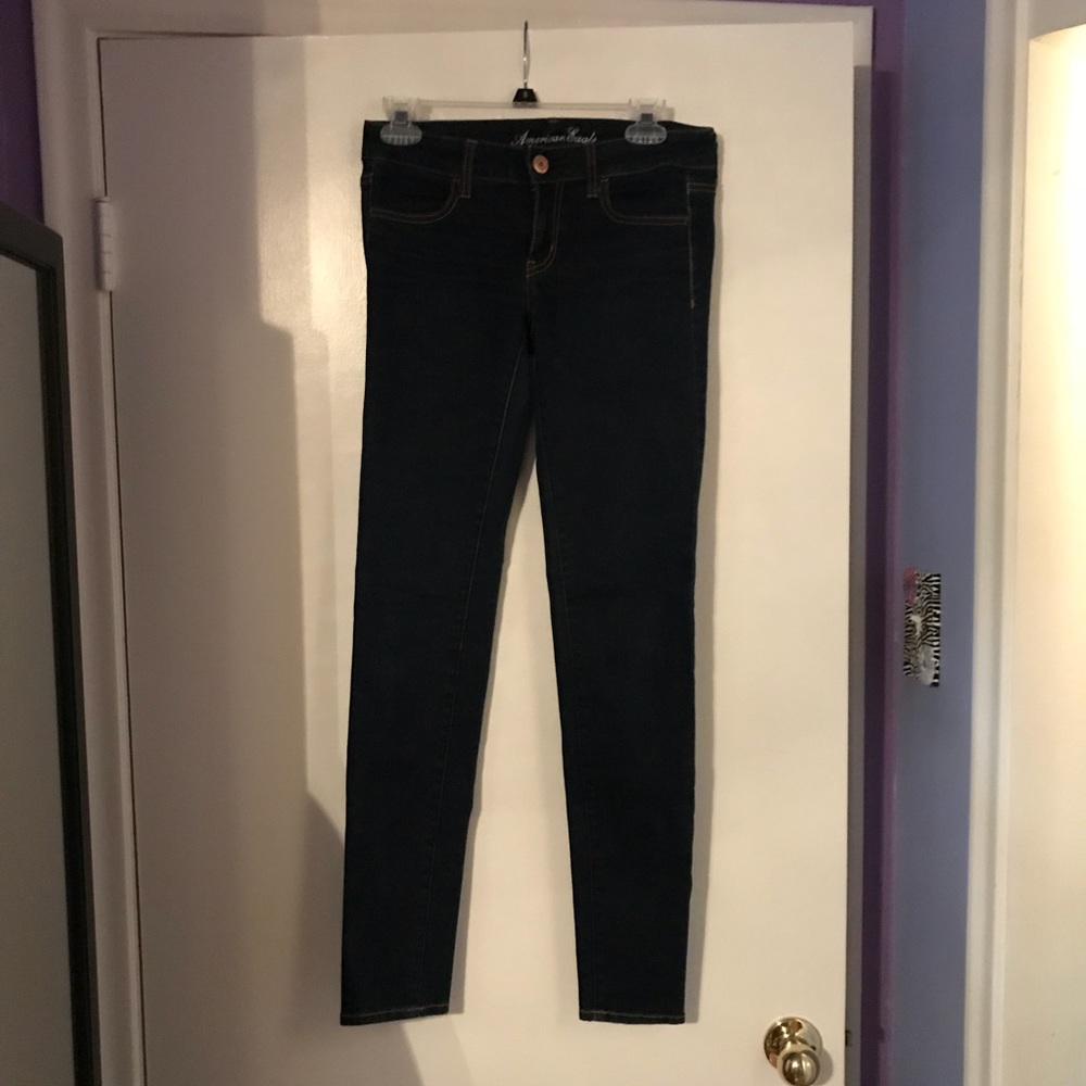 American Eagle dark wash jegging!