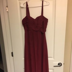 Burgundy Bridesmaid Dress