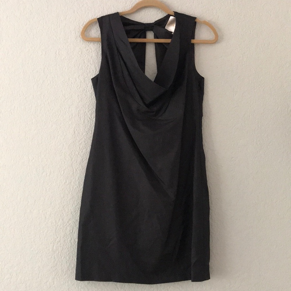 THREAD Social black silk blend cocktail dress
