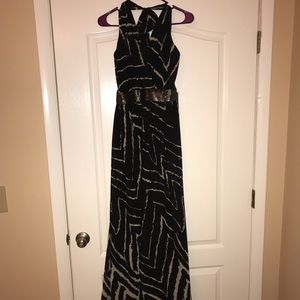 Express Black Maxi Dress with Sequin Detail