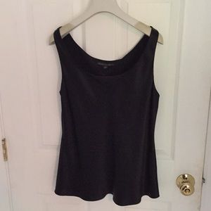 Black silky tank top