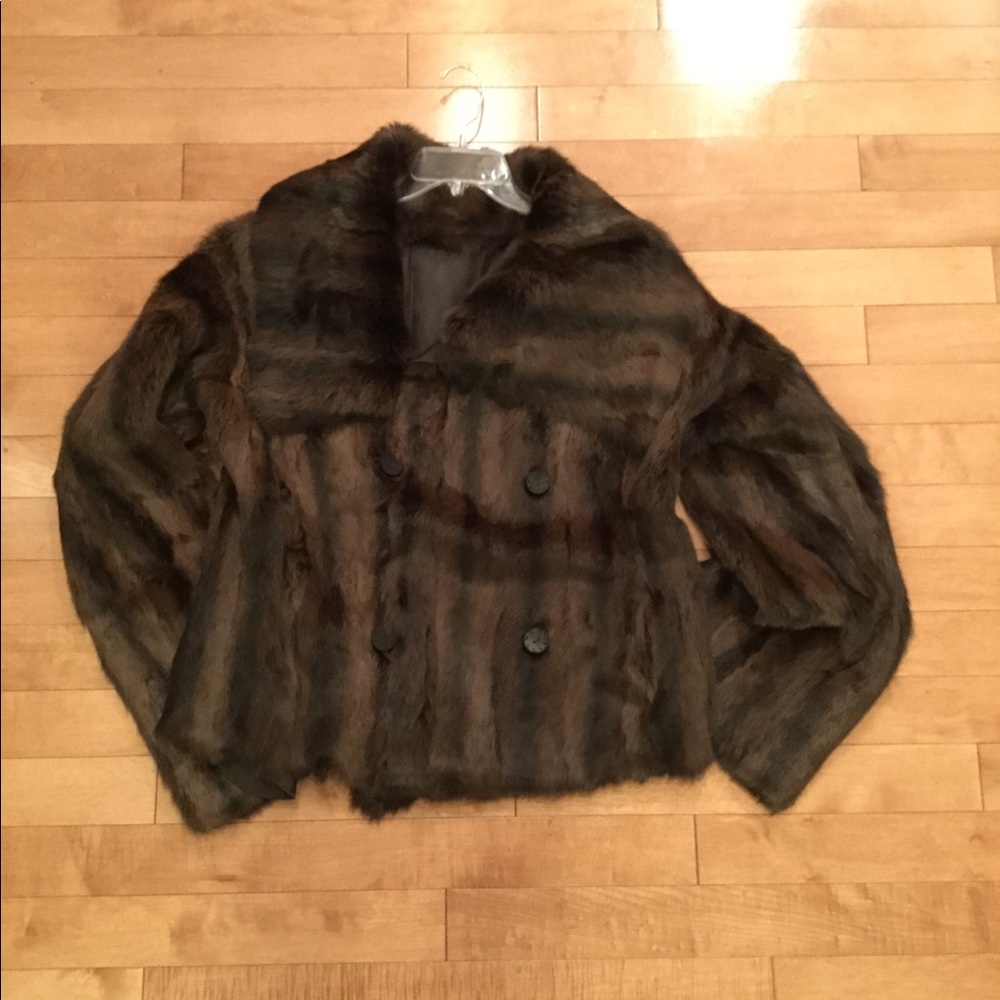 Gorgeous 100% Rabbit fur coat by Rizal