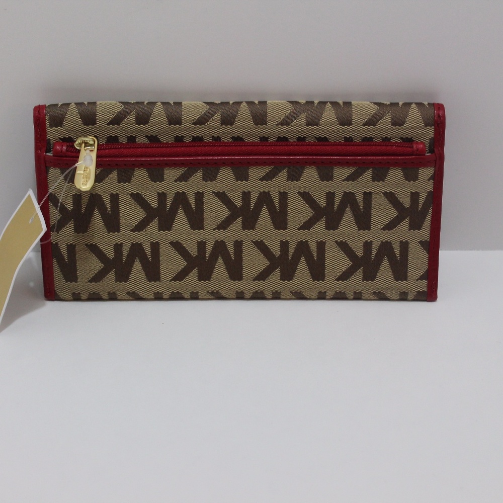 Micheal Kors Austin Flat Continental MK Wallet - Picture 2 of 5