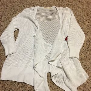 White cardigan