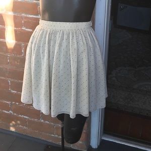 American Apparel polka dot chiffon skirt XS/S