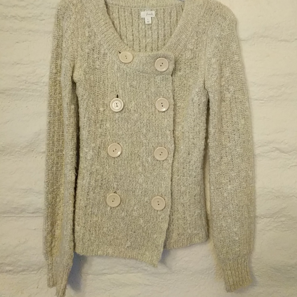 Super comfy oatmeal Frenchi sweater