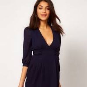 ASOS Navy Tulip Dress