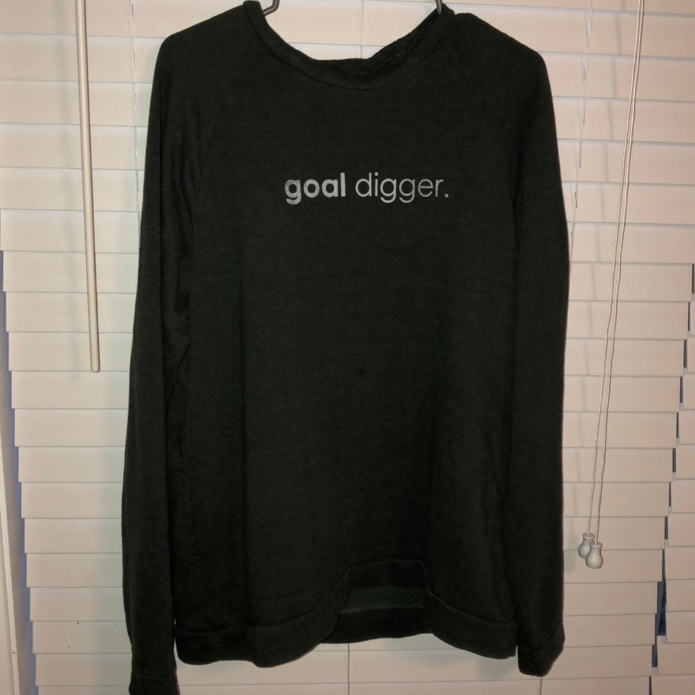 Goal Digger Olive sweat shirt