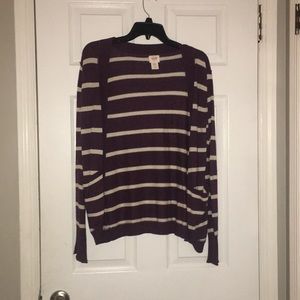 Purple and White Mossimo Sweater