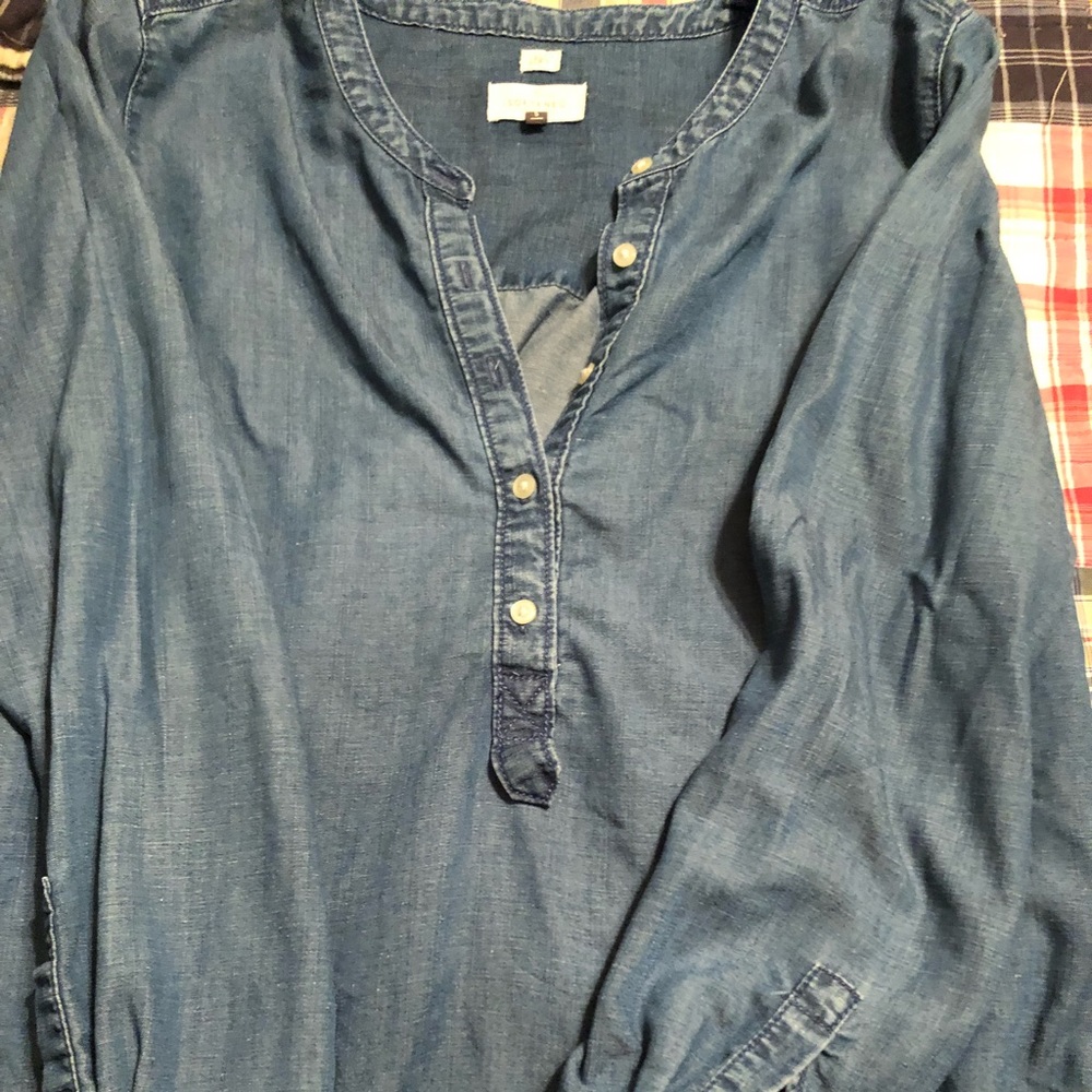 Loft softened denim shirt