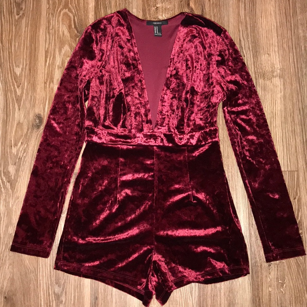 Red Velvet Romper