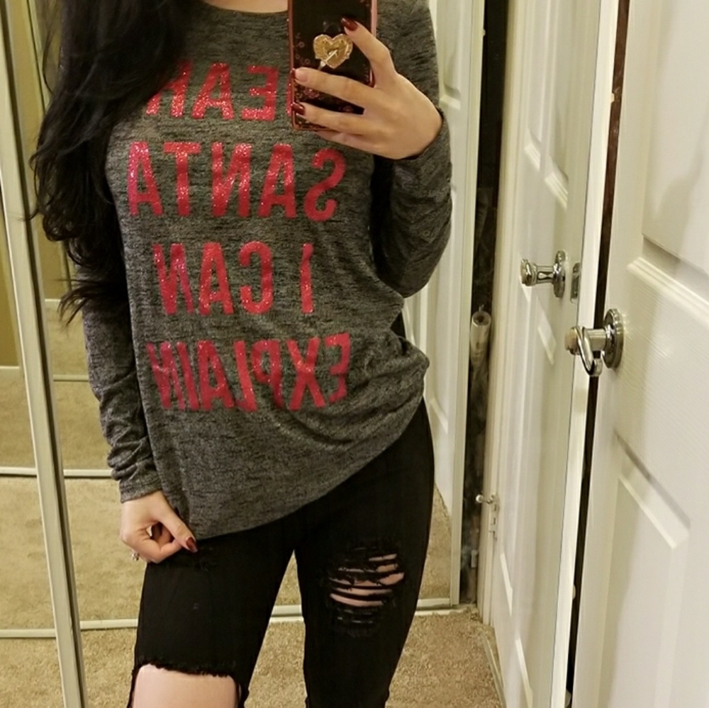 LAST 2 - Dear Santa Sweater - Picture 3 of 5