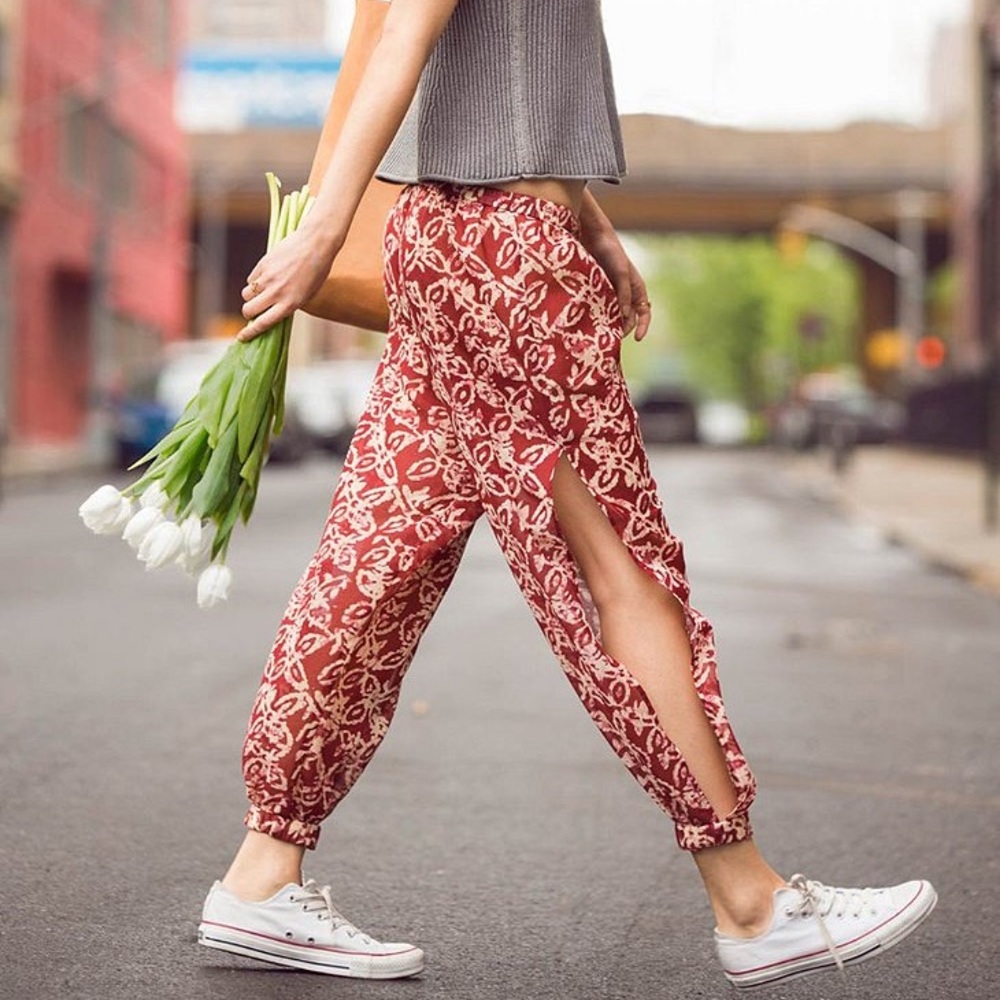 Band Of Gypsies Side-Slit Harem Pant