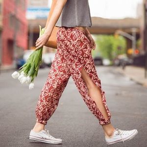 Band Of Gypsies Side-Slit Harem Pant