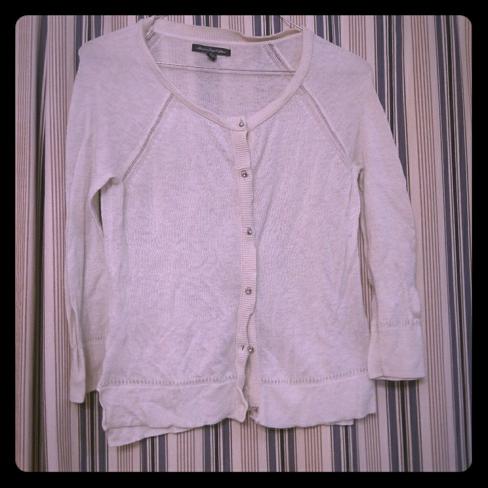 Small cream cardigan