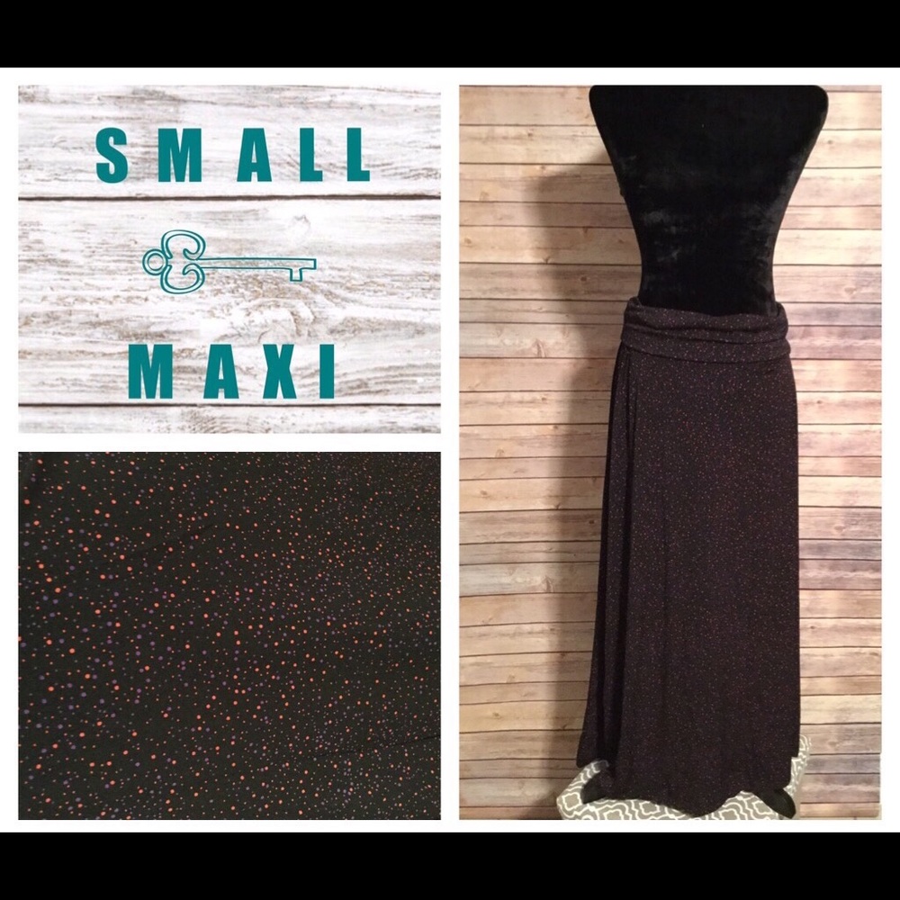 NWT Small Polka Dot Lularoe Maxi Skirt
