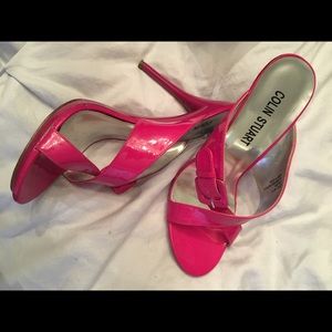 Sexy Colin Stuart stilettos in hot pink. Size 8