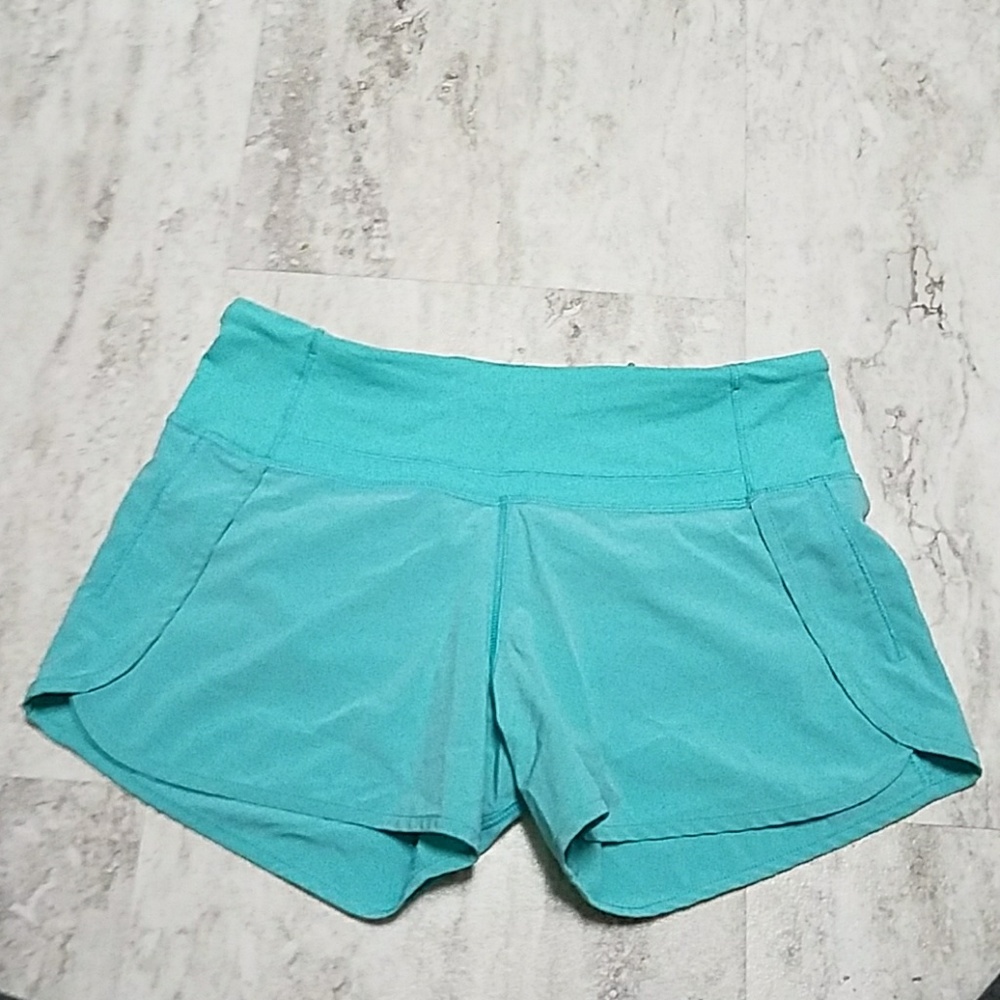 Lululemon Run Times Shorts II 4' Teal
