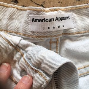 American Apparel Bleached Out Denim Shorts.