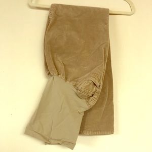 Maternity corduroy tan pants PXL