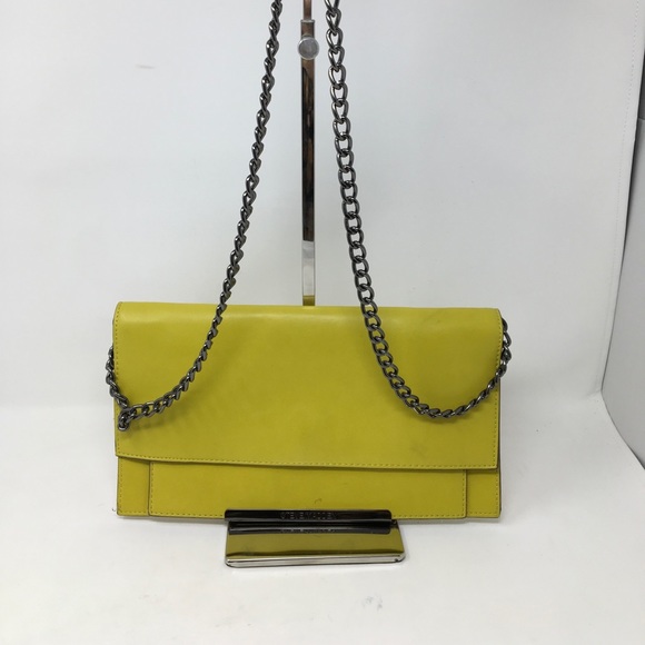 Steve Madden Handbags - Bmusthav citron flap Clutch Steve Madden